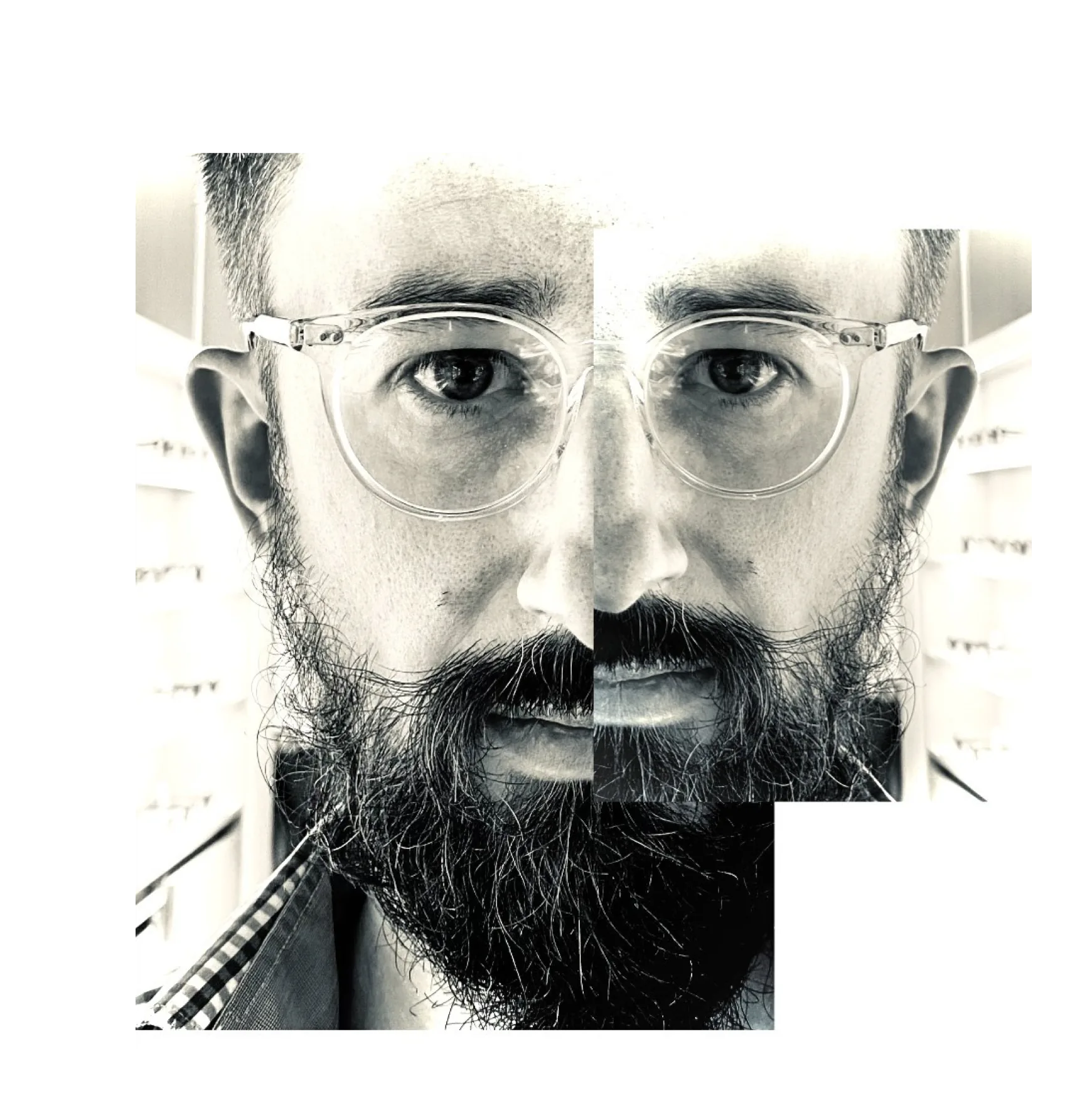 Patrik Bajer - glitched portrait
